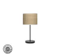 Sobremesa moda 1xe14 negro/cañizo claro 42x17x17cm