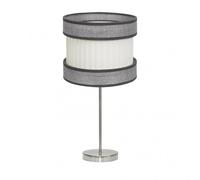 Sobremesa modelo home niquel con pantalla bicolor fabrilamp