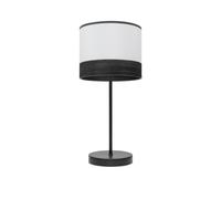 Sobremesa olga 1xe14 negro/blanco-mad.negra 42x18x18 cm