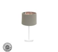 Abrila Tunez Blanco/Topo-Estampado - Lámpara Sobremesa Moderno 1Xe14 22 Cm