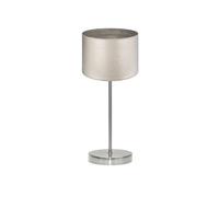Sobremesa Tania 1xe14 Niquel/madera Gris 42x17x17 Cm