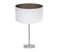 Sobremesa tatiana 1xe27 niquel/blanco-oxido 63x30x30 cm