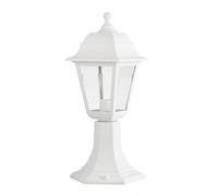 Sobremuro exterior albahaca 1xe27 blanco ip44 policarbonato 41,5x16,5d