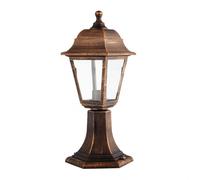 Sobremuro exterior policarbonato color dorado serie albahaca 16.5cm