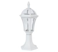 Sobremuro exterior comino 1xe27 blanco ip44 policarbonato 47,6x17,6x17