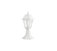 Sobremuro exterior albahaca 1xe27 blanco ip44 policarbonato 41,5x16,5d