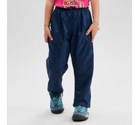 Sobrepantalón de senderismo impermeable niños 2-6 años, MH100 azul negro 103-112cm 4-5A