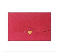 Sobres 10 unids,5 * 7CM tarjeta de felicitación pequeña Tarjeta De Nombre sobre estampado en caliente amor nacarado Mini sobres papel(Purple)