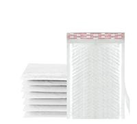 Sobres Acolchados 100 bolsas de burbujas impermeables con película nacarada for embalaje exprés, espuma blanca, autosellantes, for envíos en sobres reforzados(11 * 15cm)