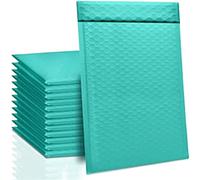 Sobres Acolchados 50 paquetes de bolsas embalaje negras for correos burbujas, sobres for regalos negocios, paquete joyería, bolsa Ziplock antiextrusión, resistente al agua(50Pcs Green,13 * 15cm)