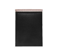Sobres acolchados autoadhesivos impermeables para envío por correo, sobres acolchados, color negro y rosa, 10 unidades, color negro, 18x23cm