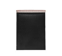 Sobres acolchados autoadhesivos impermeables para envío postal, sobres acolchados de color negro y rosa, para envío, embalaje por correo, 50 Uds., negro, 18x23cm