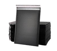 Sobres acolchados con cierre automático, Sobres acolchados de burbujas, multicolor, varios tamaños, paquete 50 unidades(Black-50pcs,13 * 15cm)