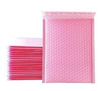 Sobres acolchados con cierre automático, Sobres publicitarios de burbujas polietileno, multicolor, varios tamaños, 25-50 unidades(50pcs Pink,11 * 15cm)