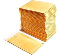 Sobres Acolchados de Papel Burbuja Interior de Polietileno, Color Marrón, Bolsas para Envíos con Capacidad para Albergar Documentos - Ofituria (200 Sobres, 120 x 220 mm)