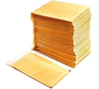 Sobres Acolchados de Papel Burbuja Interior de Polietileno, Color Marrón, Bolsas para Envíos con Capacidad para Albergar Documentos - Ofituria (100 Sobres, 350 x 470 mm)