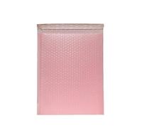 Sobres acolchados de polietileno, color negro y rosa, autoadhesivos, impermeables, sobres de embalaje de burbujas para envío, embalaje de correo, 30 unidades, color rosa, 15 x 18 cm