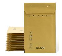 Sobres acolchados, sobres acolchados con burbujas de fuerza, con cierre adhesivo, bolsas de envío de ropa, sobres con relleno kraft - SIDI (120 x 215 mm, 10 unidades)