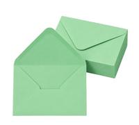 Sobres B6 Verdes 125x175 mm 50 Unidades Cierre Engomado | Papel de 80 G/m² Liso Para Escritura Manual e Impresión Parcial, Ideal Para Invitaciones, Tarjetas y Eventos