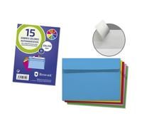 Sobres BISMARK Din-C6 120 x 165 mm. Colores, Pack x 15 Surtidos