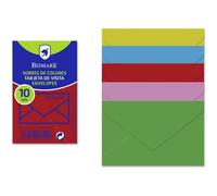 Sobres BISMARK Tarjeta De Visita 76 x 120 mm. Colores, Pack x 10 Surtidos