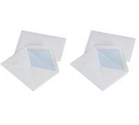 Sobres con pegamento OFFICE PRODUCTS NK C6 114 x 162 mm, 75 g/m², 50 unidades, color blanco, formato C6, peso de superficie (g/m2) -75, dimensiones (mm)-114 x 162 (Paquete de 2)