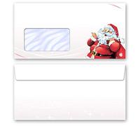 Sobres de adorno Navidad, CARTA A PAPÁ NOEL 10 sobres DIN LANG (220x110 mm) | Paper-Media