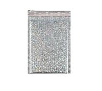 Sobres de burbujas,Sobre de plástico de burbujas, 100 Uds. Bolsa de envío de embalaje bolsas de mensajería autoselladas sobres de burbujas acolchados bolsas de envío(Silver,15 * 20cm)