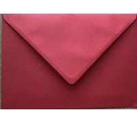 Sobres de colores de 133 mm x 184 mm (100 g/m²), perfectos para tarjetas de Navidad, tarjetas de felicitación, invitaciones de boda, vales de regalo y muchos más, juego de 100 sobres (rojo escarlata)