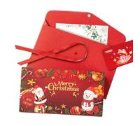 Sobres de dinero de Navidad, reutilizables, 51 g, soportes para tarjetas de regalo Xm-as, sobres creativos de regalo de Navidad, tamaño compacto, para mujeres y hombres, adultos, niños