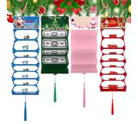 Sobres de Dinero de Navidad | Sobres De Papá Noel Con 10 Ranuras - Folleto para Tarjetas de Felicitación - para Hombres Mujeres Niños Familia Fiesta de Cumpleaños Hogar Oficina Evento Escuela