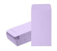 Sobres de dinero en efectivo, 100 sobres de papel en blanco, para tarjetas de regalo, bolsas para cheques, billetes (color morado)