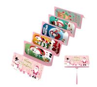 Sobres De Dinero Para La Navidad,Suministros de Fiesta Plegables con 10 Ranuras - Sobre De Efectivo Feliz Navidad,Para Adultos Niños Relleno De Medias Oficina Cumpleaños Hogar Evento Festival