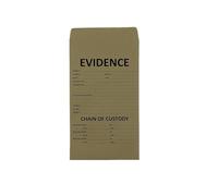 Sobres de evidencia, bolsas de papel kraft, escena del crimen, forense, texto preimpreso 10 x 9 cm, 16,5 x 9,8 cm, 21 x 14 cm (30, mediano)