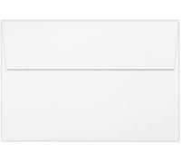 Sobres de invitación A8 (5 1/2 x 8 1/8) - 22 libras de color blanco brillante (50 cantidades) | Perfecto para invitaciones, anuncios, envío de tarjetas, fotos de 5 x 7 | 72957-50