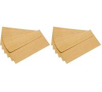 Sobres De Papel Kraft, Sobres (100 Unidades) De Papel Kraft Vintage -80 G/m² (DIN Dl - 220 X 110 Mm) (Paquete de 2)