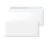 Sobres de Papel, Sobre Blanco Americano Sin Ventana, Medida 220 x 110 mm, Sobres Papel Blancos para Cartas y Documentos, Sobres 90 g/m² con Cierre Autoadhesivo · m-office (2000 uds)