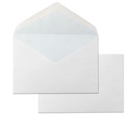 Sobres de Papel, Sobre Papel color Blanco, Sobre Oficio Prolongado 145 x 200 mm, Sobre de Papel Blanco con Cierre Engomado para Invitaciones, Envíos o Almacenaje · m-office (25 uds, 145x200mm)
