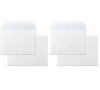 Sobres de Papel, Sobre Papel color Blanco, Sobre Tamaño Cuarto Prolongado 190 x 250 mm, Sobre Papel con Cierre Tira de Silicona para Documentos, Envíos o Almacenaje · m-office (25 uds, 190x250mm)