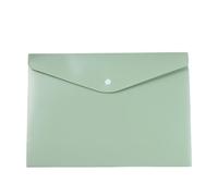 Sobres de plástico 20 piezas carpetas archivos A4 PP, bolsa almacenamiento gruesa, organizador escritorio for documentos trabajo en casa y oficina(Green)
