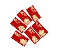 Sobres de Plata | Estampado Tradicional en Hoja de Oro - Sobres Rojos de Año Nuevo Chino,para Año Nuevo de Primavera Boda Compromiso Cumpleaños Hombres Mujeres Niños