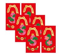 Sobres de serpiente de Año Nuevo 2025, año de la serpiente, dinero rojo | Paquetes rojos de dinero auspicioso para festivales de primavera, matrimonio, compromiso