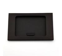 Sobres de tarjetas regalo, 100 Uds., sobres Papel Kraft con ventana for postales, fotos, embalaje negocios, vacaciones, bodas(Black with window)