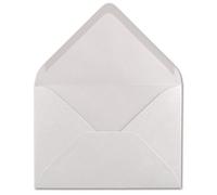 Sobres DIN C6, 50 unidades, 11,4 x 16,2 cm, 120 g/m², para cartas sin ventana, para invitaciones de tu agente Glüxxx, color blanco natural
