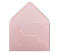 Sobres DIN C6, 50 unidades, 11,4 x 16,2 cm, 120 g/m², para cartas, sin ventana, para invitaciones de tu agente Glüxxx, color rosa