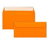 Sobres DIN Lang - Naranja - PREMIUM CALIDAD - 110 G/M² - 220 x 110 mm - Muy Estable - estraza - Marca de calidad: neuser Color froh, color naranja DL