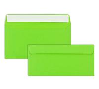 Sobres DIN Lang - Verde claro - PREMIUM CALIDAD - 110 G/M² - 220 x 110 mm - Muy Estable - estraza - Marca de calidad: neuser Color froh, color verde claro DL