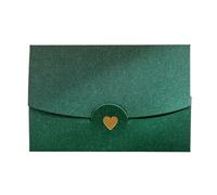 Sobres for tarjetas de regalo, minisobres for felicitación, cartas invitación boda, papel nacarado estampado, vacaciones amor, 100 Uds(Dark green)