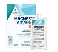 Magnesio Advance 400 - Complemento Alimenticio - a Base de Sales de Magnesio - para reducir la Fatiga y apoyar el Sistema Nervioso y Muscular - 20 Bolsitas de 30 ml - Listo para tomar