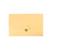 Sobres Mini sobre de papel recubierto perlas, 20 unidades, 10,5x7cm, pequeño tarjetero regalo, sobres invitación negocios con corazón dorado Retro for boda(White Gold)